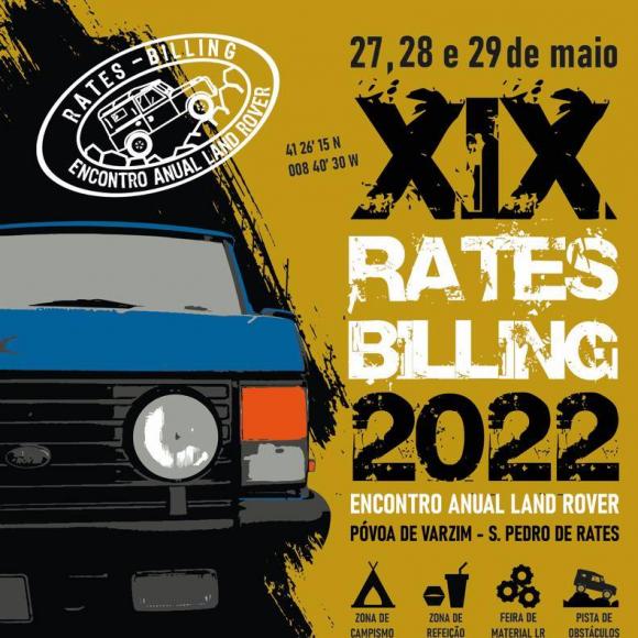 XIX RATES BILLING - ENCONTRO ANUAL LAND ROVER